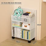 Quality Multipurpose Bookshelf Stand with Wheels 5 Multipurpose bookshelf stand