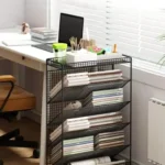 Multipurpose Bookshelf Stand with Wheels 5 Bookshelf stand with wheels