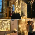 3M×3M Curtain Lights with Remote 3 3m x 3m curtain lights