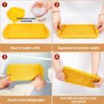 Round ice cube mold with lid