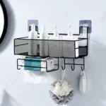 Mesh Bathroom Rack / Organizer with Self