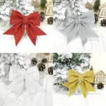 Big Size Christmas Glitter Ribbon Bows