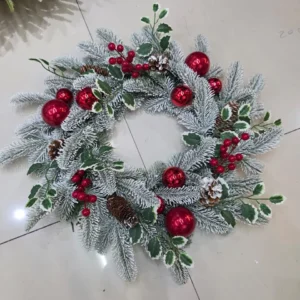 festive door decoration