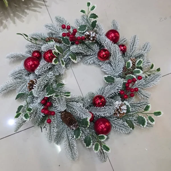 festive door decoration