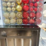 gold and red ornaments