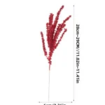 10PC Christmas Artificial Red Berry Branch Set 3 Christmas floral arrangement