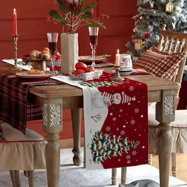 Unique House Collection Home 42 Exclusive Christmas Table Runner
