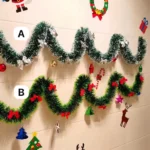 Green Cane Ribbon Garland