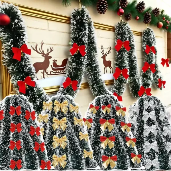 Christmas ribbon garland