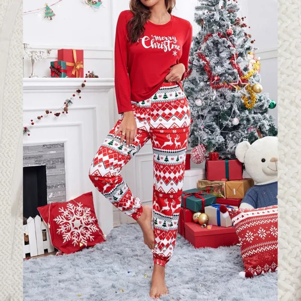 Unique House Collection Home 12 Unisex Christmas Pajamas