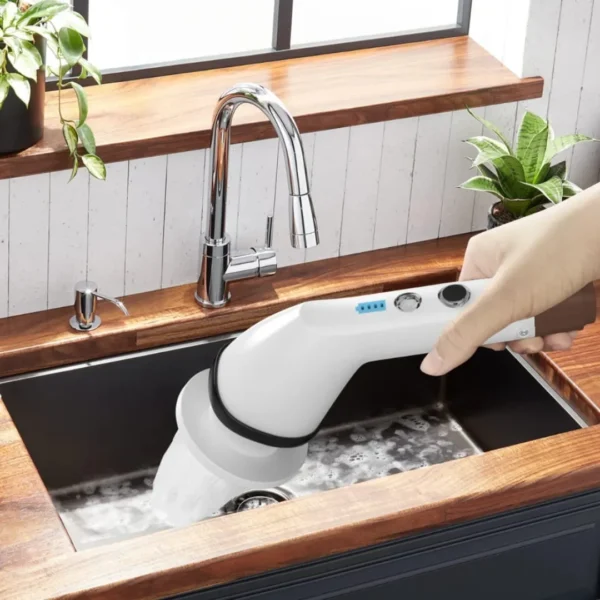 Rechargeable bathroom cleaning washer