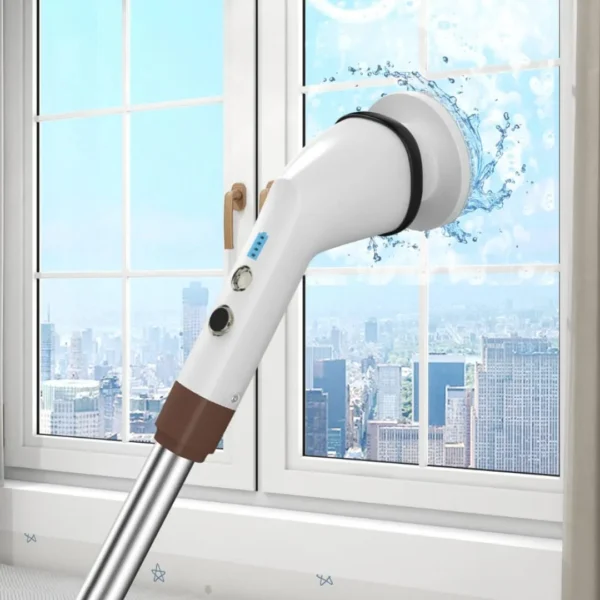 Electric rotating scrub brush