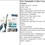 2 in 1 Detachable Cordless Vacuum Cleaner 4 2-in-1 cordless vacuum cleaner
