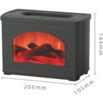 High Quality 3D Fireplace Humidifier 5 7 color flame humidifier