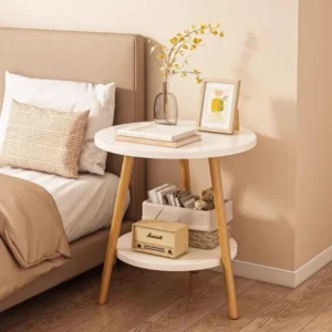 Sofa side table white