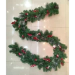2.7M Snow-Tipped Christmas Garland with Pine Cones & Red Berries 2 Christmas Garland With Pine Cones