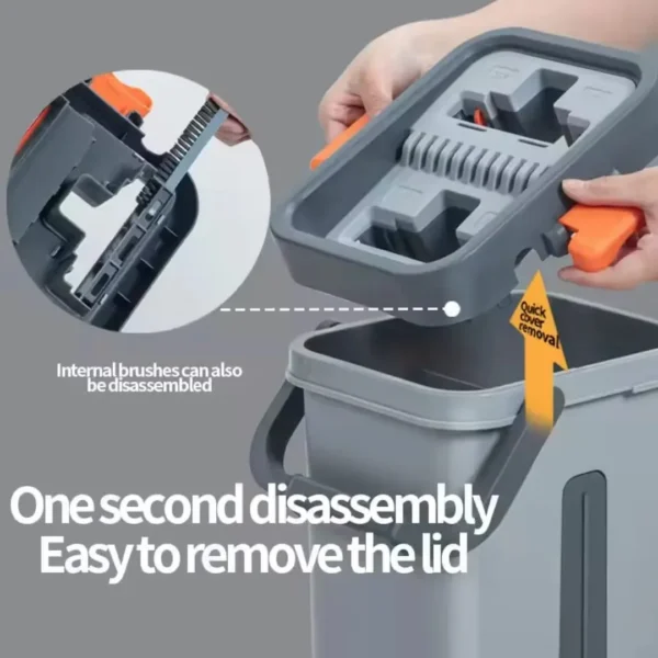 No hand squeeze mop bucket