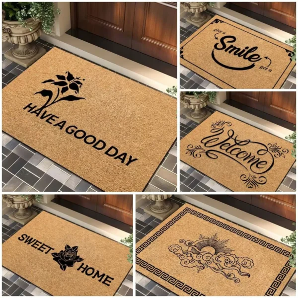 Unique House Collection Home 4 Rubber Bottom Entrance Door Mat