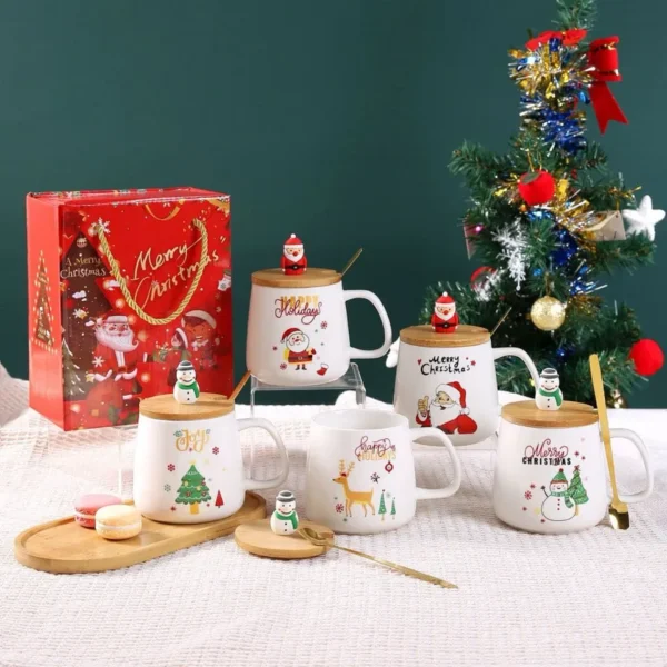 festive insulated coffee mug gift box