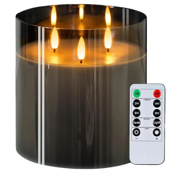 large flameless candle