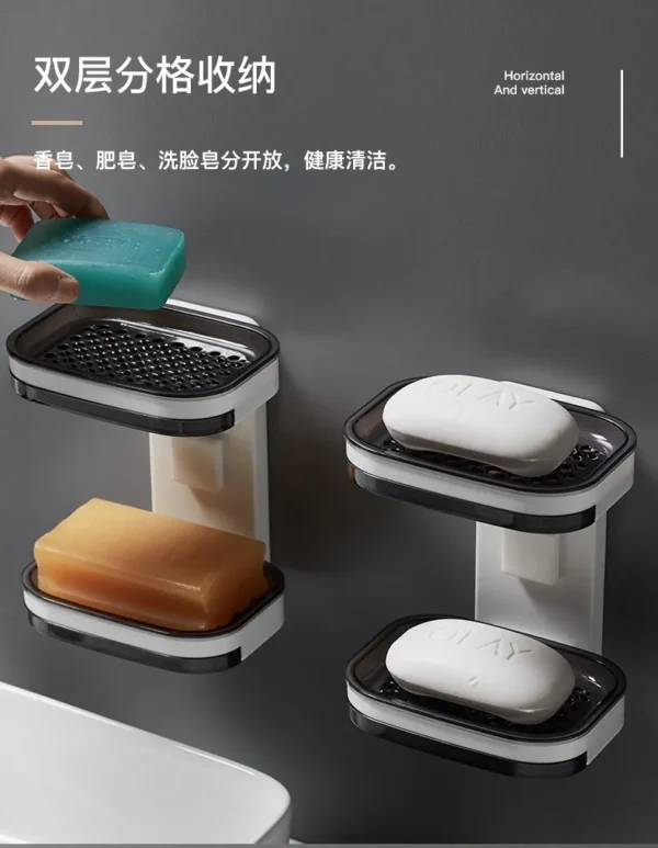 glossy black soap tray