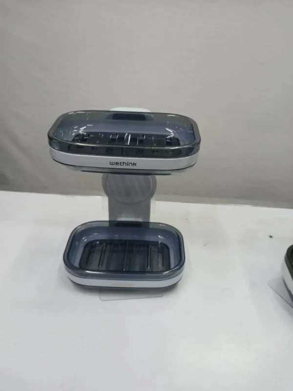 dark blue soap holder