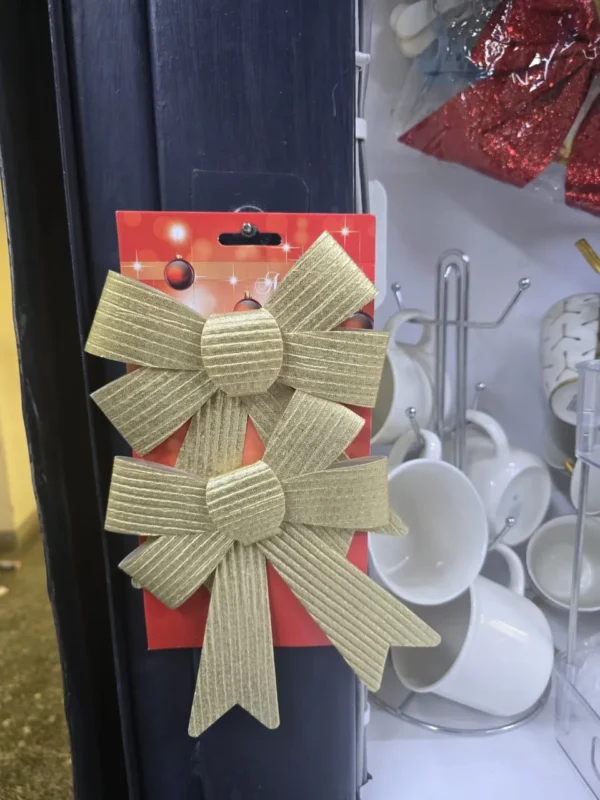 large Christmas bows 2 pack