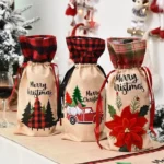 holiday wine bottle decoration cover