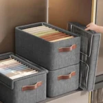 hard fabric collapsible closet organizer