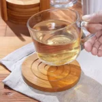 Round Bamboo Coaster Set