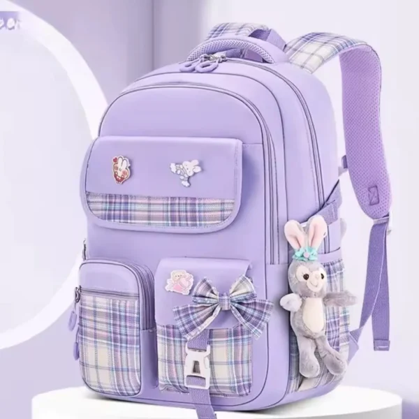 Checkered Student Backpack