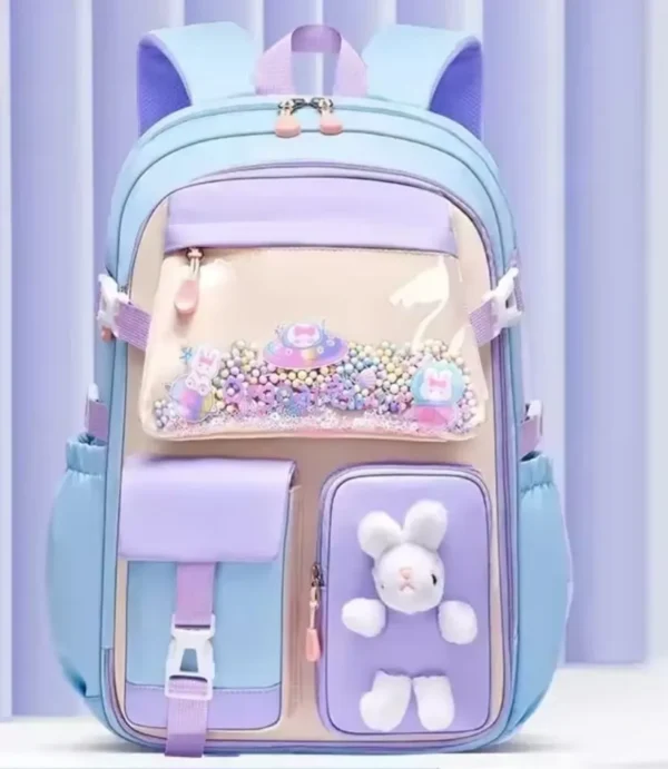 Purple Pink Blue Children Backpack