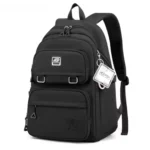Fashionable Black Waterproof Bookbag
