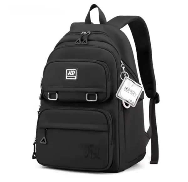Fashionable Black Waterproof Bookbag