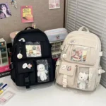 Casual Black School Backpack