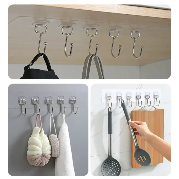 wall hanger with 6 hooks