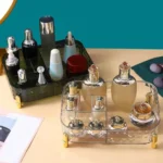 Clear cosmetics organizer