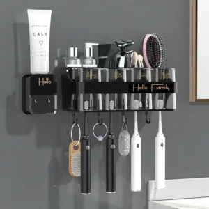 Toothbrush Holder & Toothpaste Dispenser