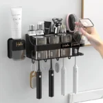 Toothbrush holder with cups