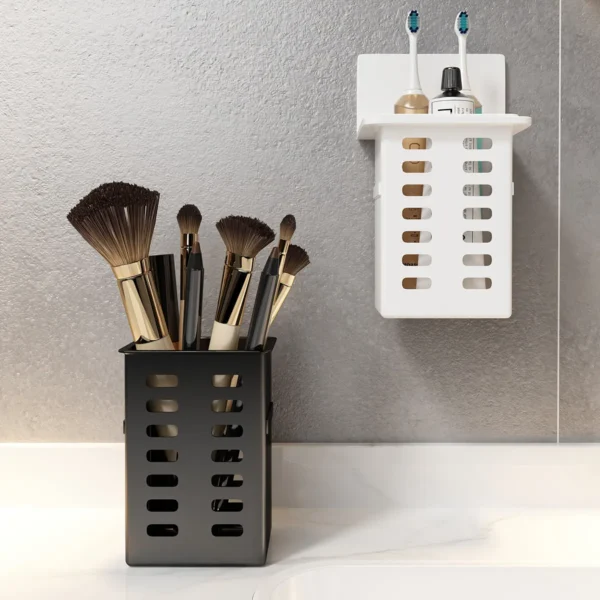 White toothbrush holder