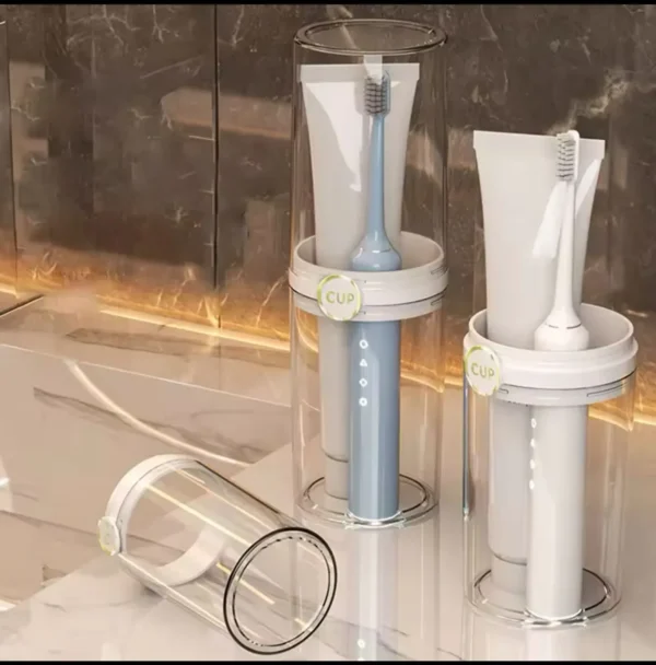 Clear toothbrush case