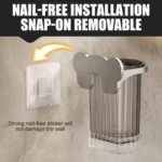 Self adhesive toothbrush holder