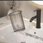 Wall mounted bathroom organizer