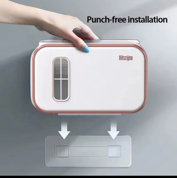 No drilling toilet paper holder