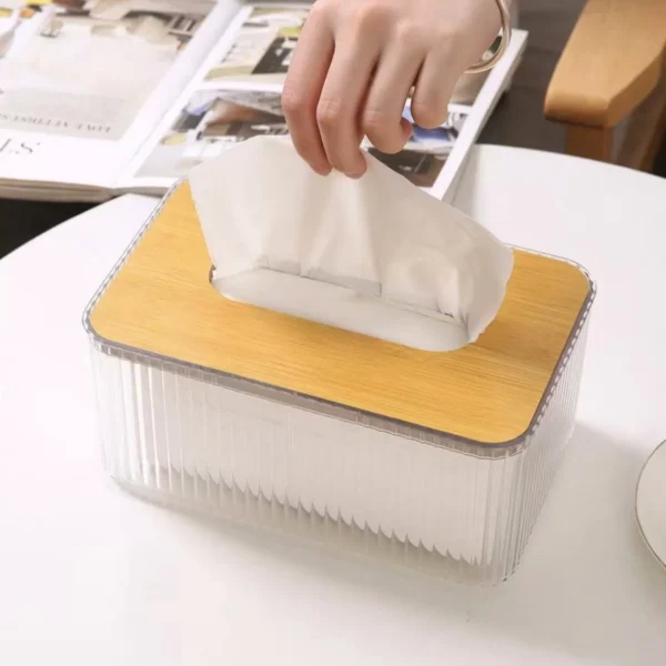 Transparent Water Ripple Tissue Box