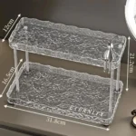 Two-Tier Crystal-Like Makeup Organizer 4 Two tier makeup organizer