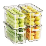 Stackable Acrylic Fridge Containers