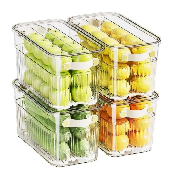 Stackable Acrylic Fridge Containers