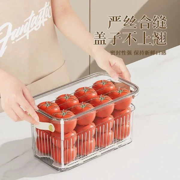 Stackable acrylic fridge containers