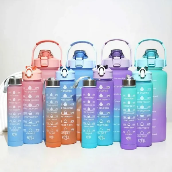 Motivational Water Bottles 3pcs Set